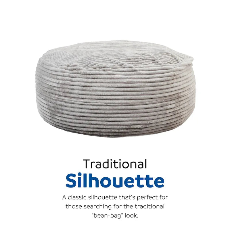 Pouf en mousse et fausse fourrure Sealy Kade de 1,8 m