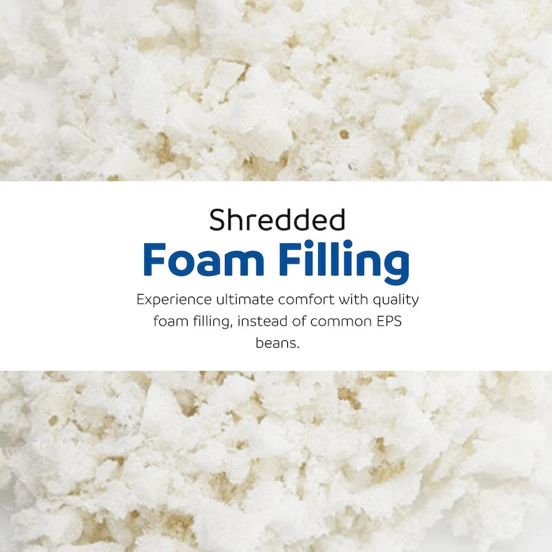 Pouf en mousse et fausse fourrure Sealy Kade de 1,8 m