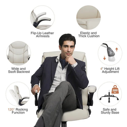 Chaise de bureau ergonomique réglable avec accoudoirs relevables