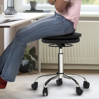 Tabouret oscillant, chaise à ballon d'équilibre sur roulettes, alternative au roulement