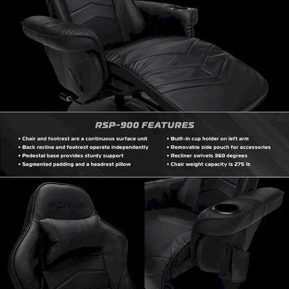 RESPAWN 900 Fauteuil de jeu inclinable avec repose-pieds