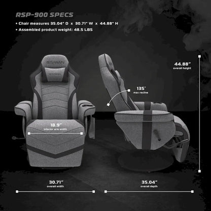 RESPAWN 900 Fauteuil de jeu inclinable avec repose-pieds