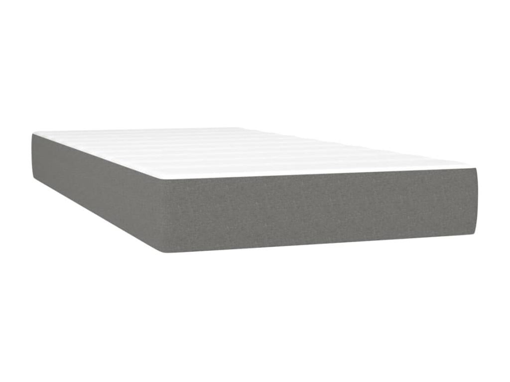 Matelas en tissu, 90 x 200 cm, gris