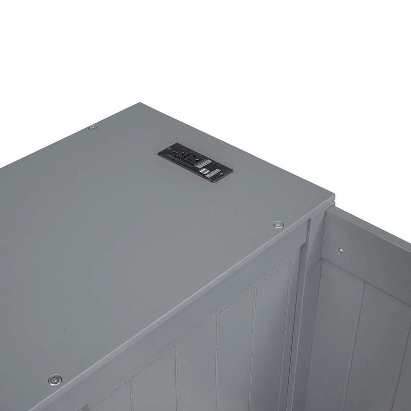 Lit de jour une place avec lit gigogne, accoudoirs de rangement, station de recharge, structure en bois, pour salon, chambre à coucher ou chambre d'amis