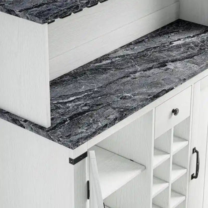 Buffet-bar en bois de style campagnard de 119 cm