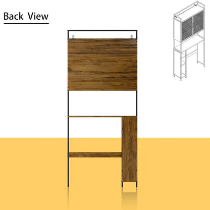 Étagère de rangement à plusieurs niveaux pour salle de bain à suspendre au-dessus des toilettes