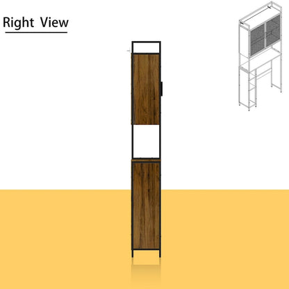 Étagère de rangement à plusieurs niveaux pour salle de bain à suspendre au-dessus des toilettes