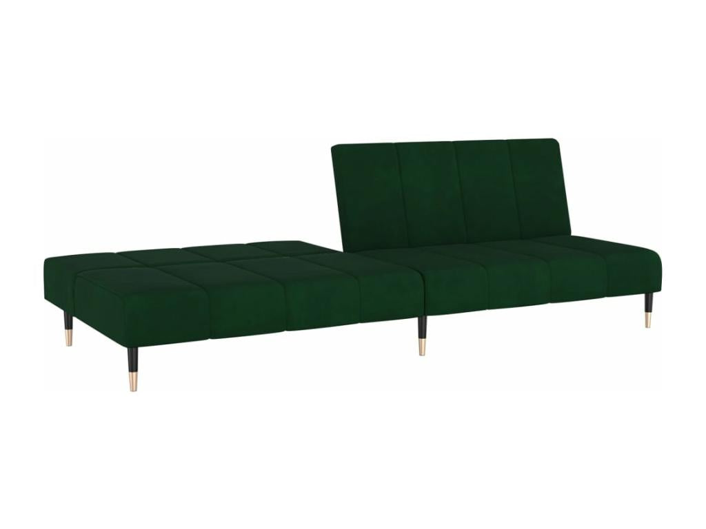 Canapé en velours vert