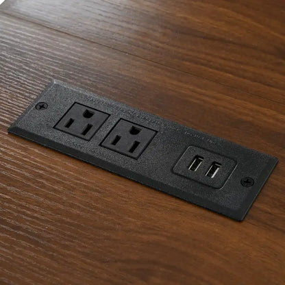 Îlot de cuisine de style campagnard avec prise électrique, pour la maison, la cuisine et la salle à manger