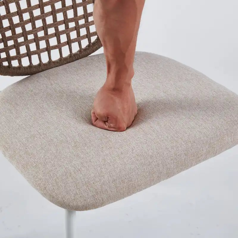 Chaise Sennit, lot de 4, chaise de salle à manger, chaise de café, convient pour la salle à manger et le salon.