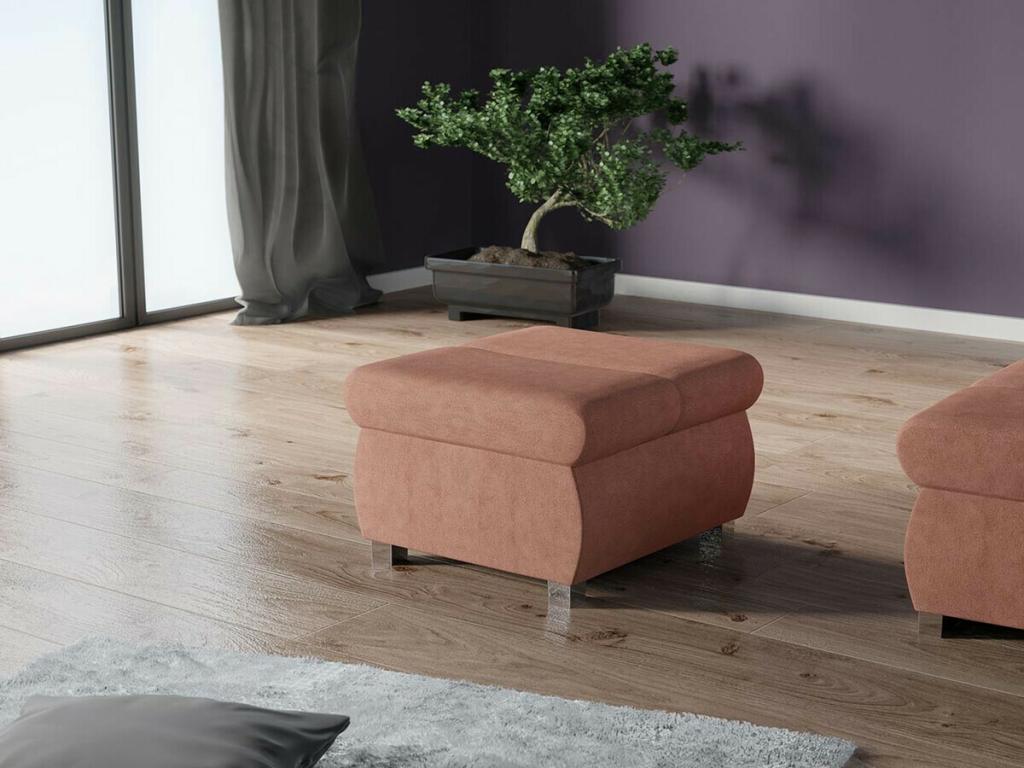 Pouf en métal, 39 x 60 x 60 cm