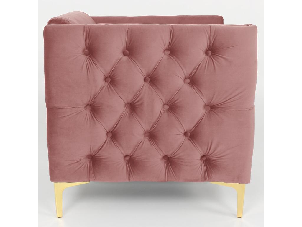 Fauteuil d'appoint en velours