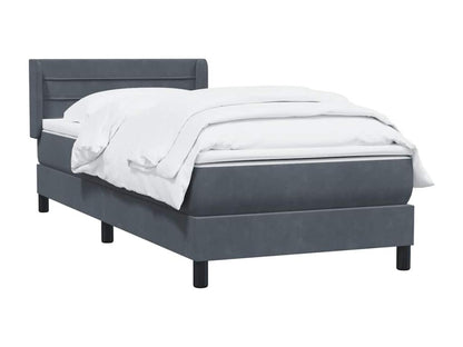 Matelas en velours, 80 x 210 cm, gris