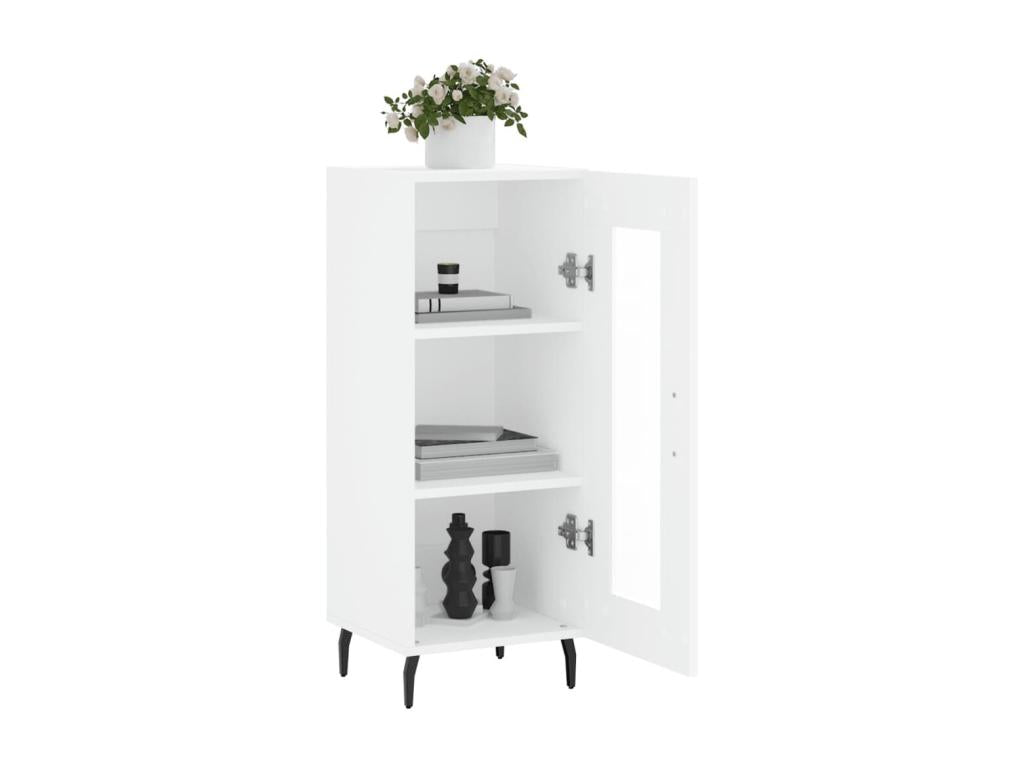 Buffet en bois d'ingénierie, 34,5 x 34 x 90 cm, blanc