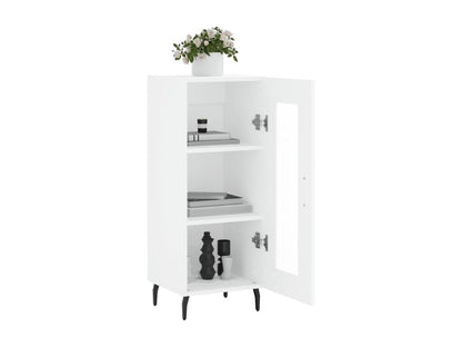 Buffet en bois d'ingénierie, 34,5 x 34 x 90 cm, blanc