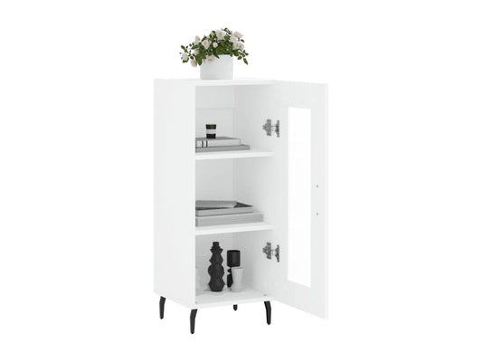Buffet en bois d'ingénierie, 34,5 x 34 x 90 cm, blanc