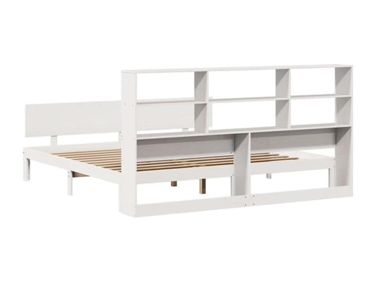 Matelas en bois de pin, 180 x 200 cm, blanc
