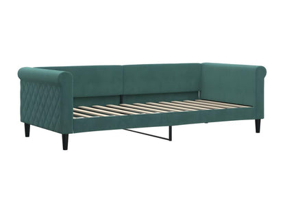 Matelas en velours, 90 x 200 cm, vert