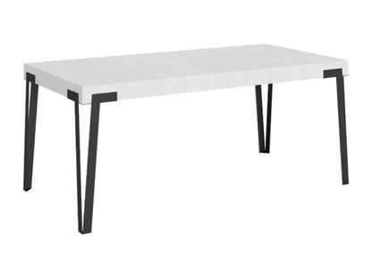 Table en métal, blanche
