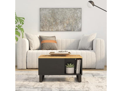 Table basse en bois de manguier, 60 x 50 x 35 cm, marron