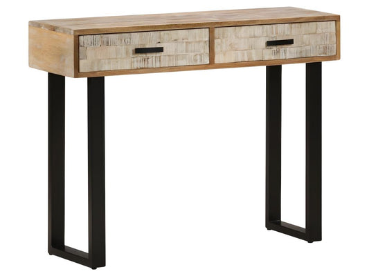 Table en bois de manguier, 100 x 30 x 75 cm, marron