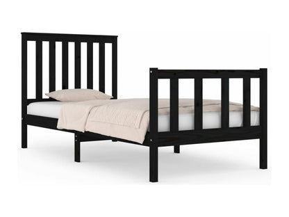 Matelas en bois massif, noir