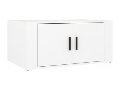 Table basse en bois composite, 80 x 50 x 36 cm, blanche