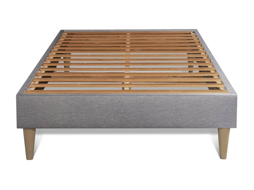 Matelas en mousse à mémoire de forme et ressorts ensachés, 120 x 200 cm, gris