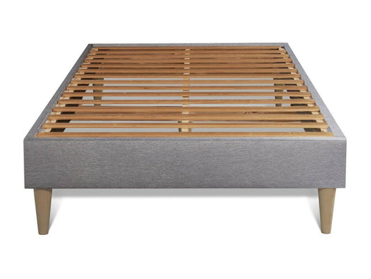 Matelas en mousse à mémoire de forme et ressorts ensachés, 120 x 200 cm, gris