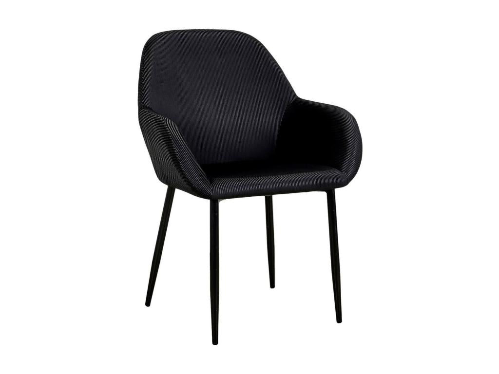 Fauteuil d'appoint en velours noir