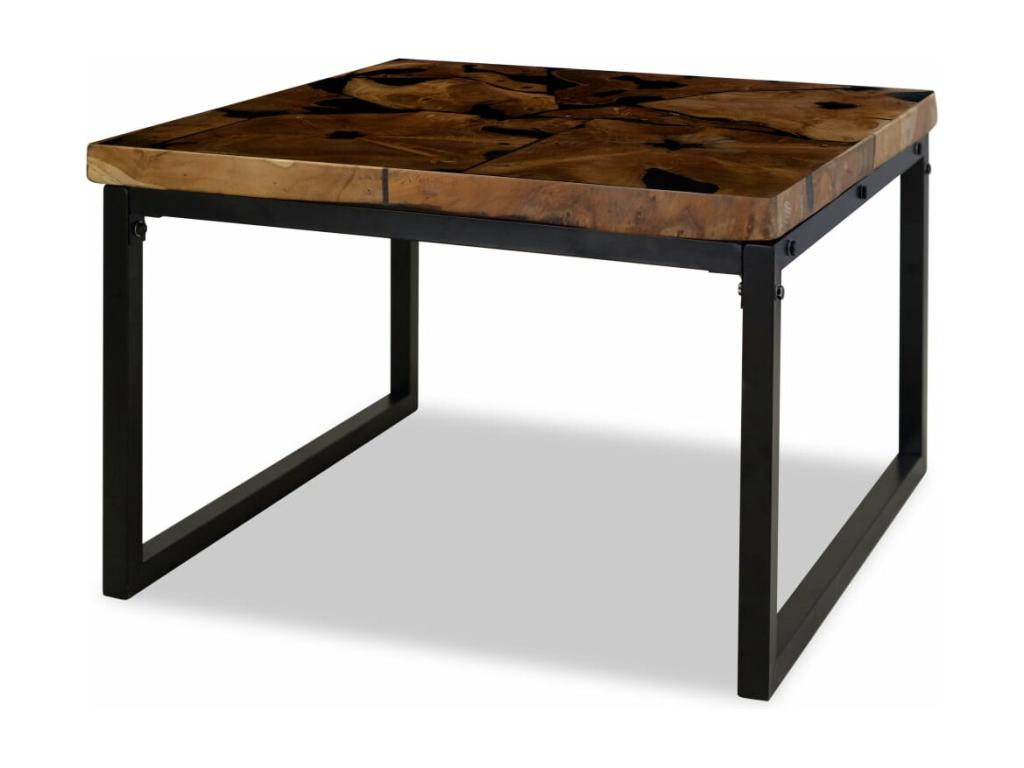 Table basse, 60 x 60 x 40 cm, noire