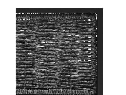 Ensemble de mobilier de jardin 5 pièces en résine tressée avec coussins, gris