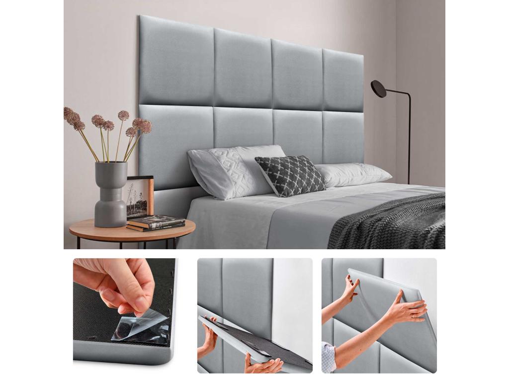 Cadre de lit en similicuir, 60 x 60 cm