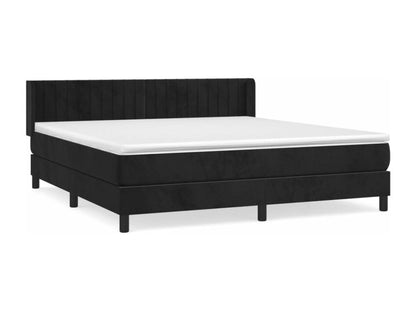 Matelas en velours, 160 x 200 cm, noir