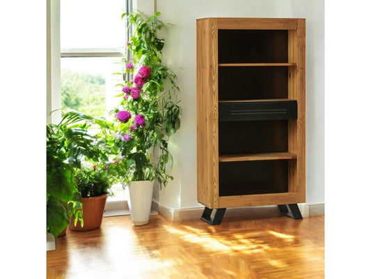 Bibliothèque en pin beige