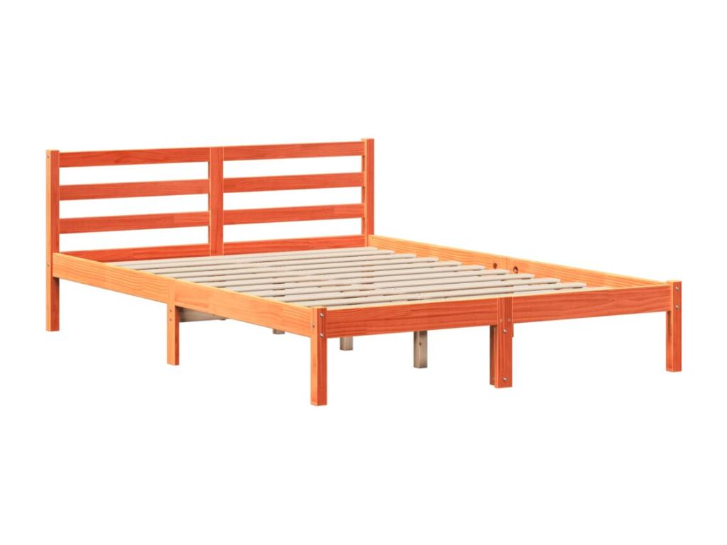 Matelas en bois de pin, 140 x 190 cm, marron