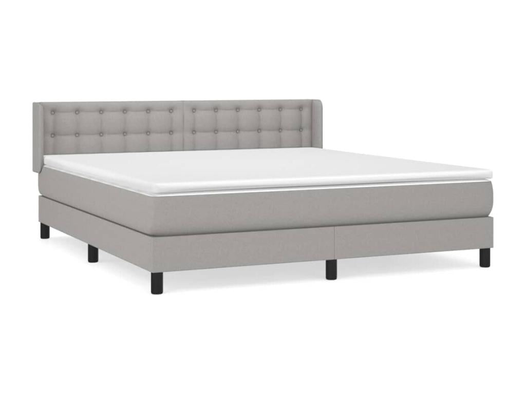 Matelas en tissu, 180 x 200 cm, gris