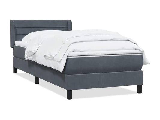 Matelas en velours, 80 x 210 cm, gris