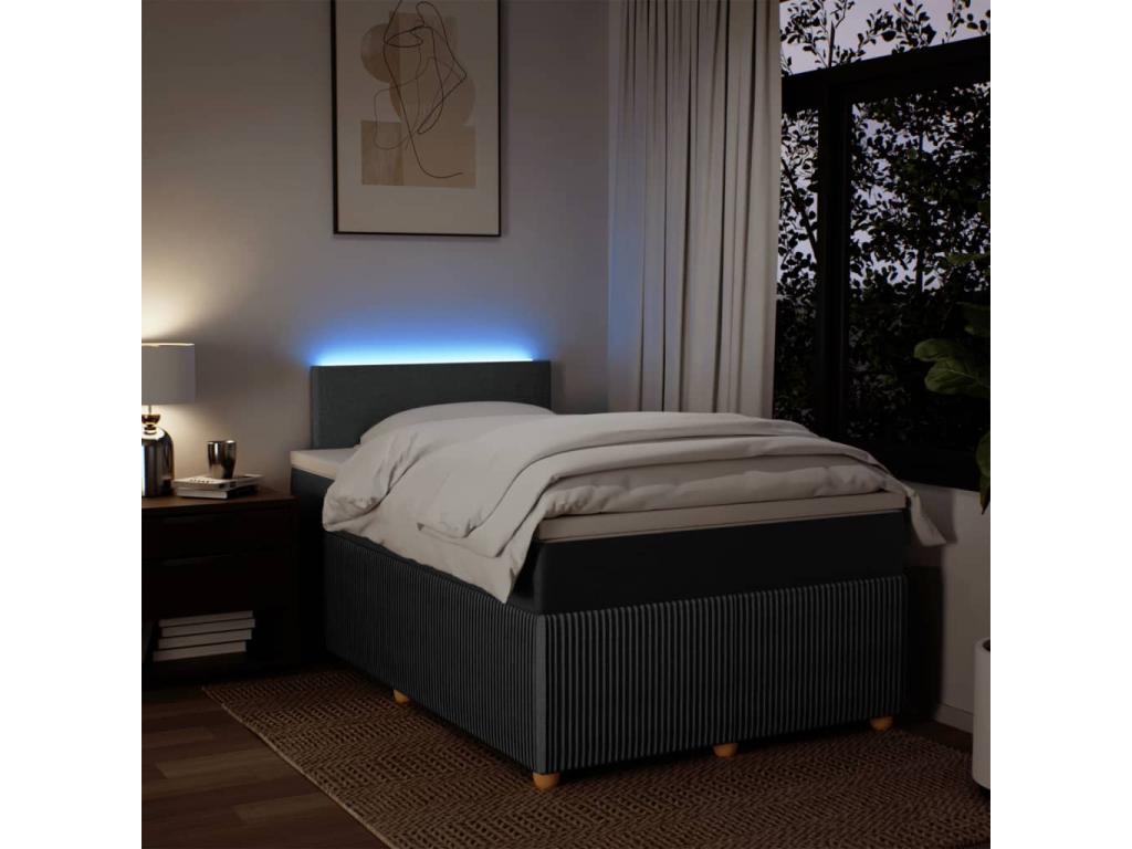 Matelas en tissu, 120 x 200 cm, gris