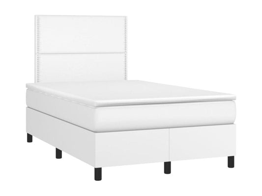Matelas en similicuir, 120 x 190 cm, blanc
