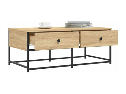 Table basse en bois d'ingénierie, 100 x 51 x 40 cm, naturel clair