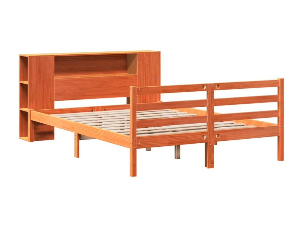 Matelas en bois de pin, 140 x 190 cm, marron