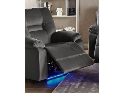 Fauteuil d'appoint en velours gris