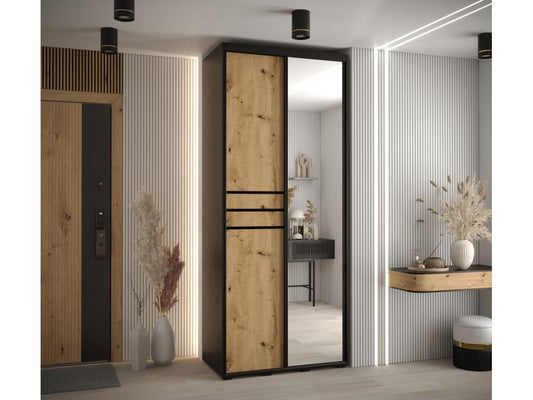 Armoire 2 portes, noire