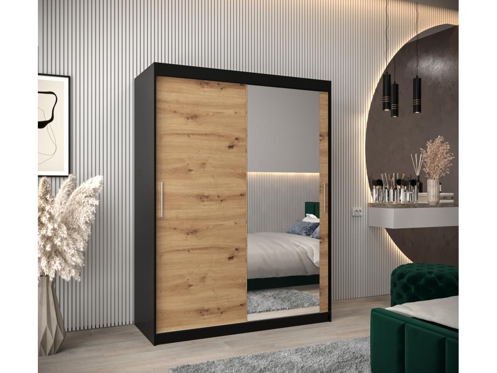 Armoire 2 portes, noire