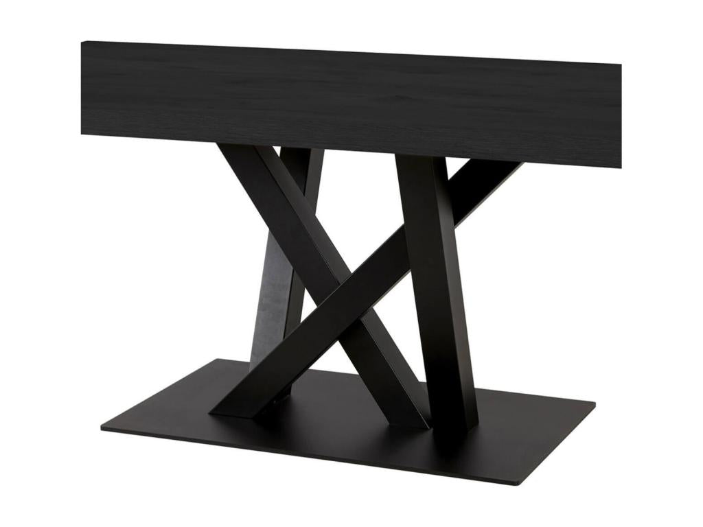 Table en métal, noire