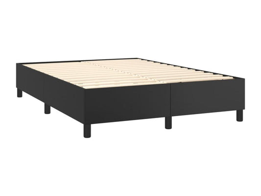 Matelas en similicuir, 140 x 200 cm, noir