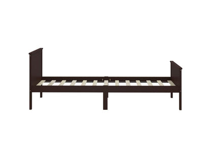 Cadre de lit en pin, 90 x 2002 cm, marron
