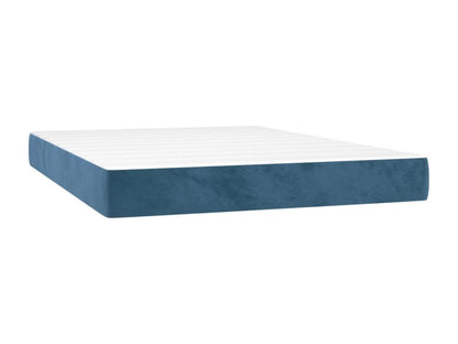 Matelas en velours, 140 x 190 cm, bleu