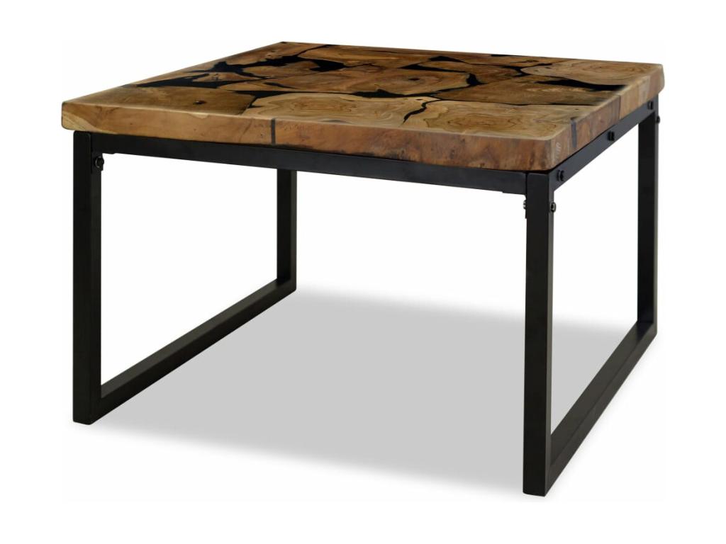 Table basse, 60 x 60 x 40 cm, noire